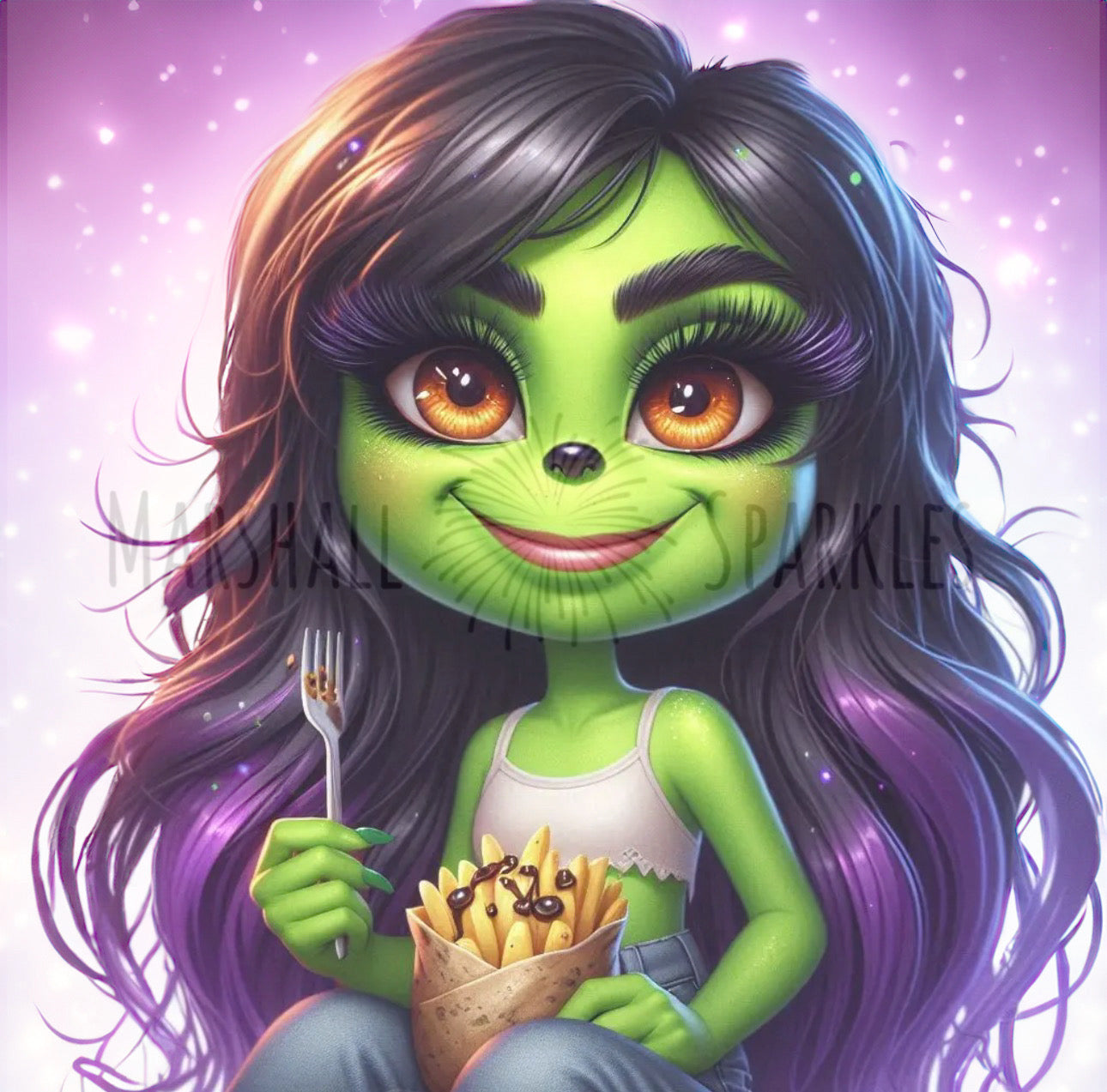 June Lyra © 40x40 round fairy