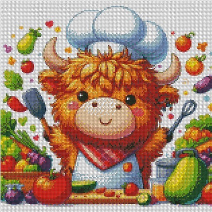 Highland Chef © 40x40 square fairy drill