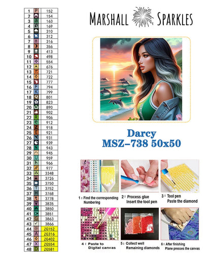 Darcy ©  50x50 (print to order)