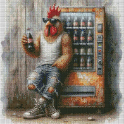 Rust & Fur - Chicken © 50x50 (print to order)