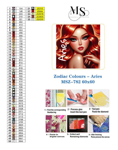 Zodiac Colours - Aries © 60x60