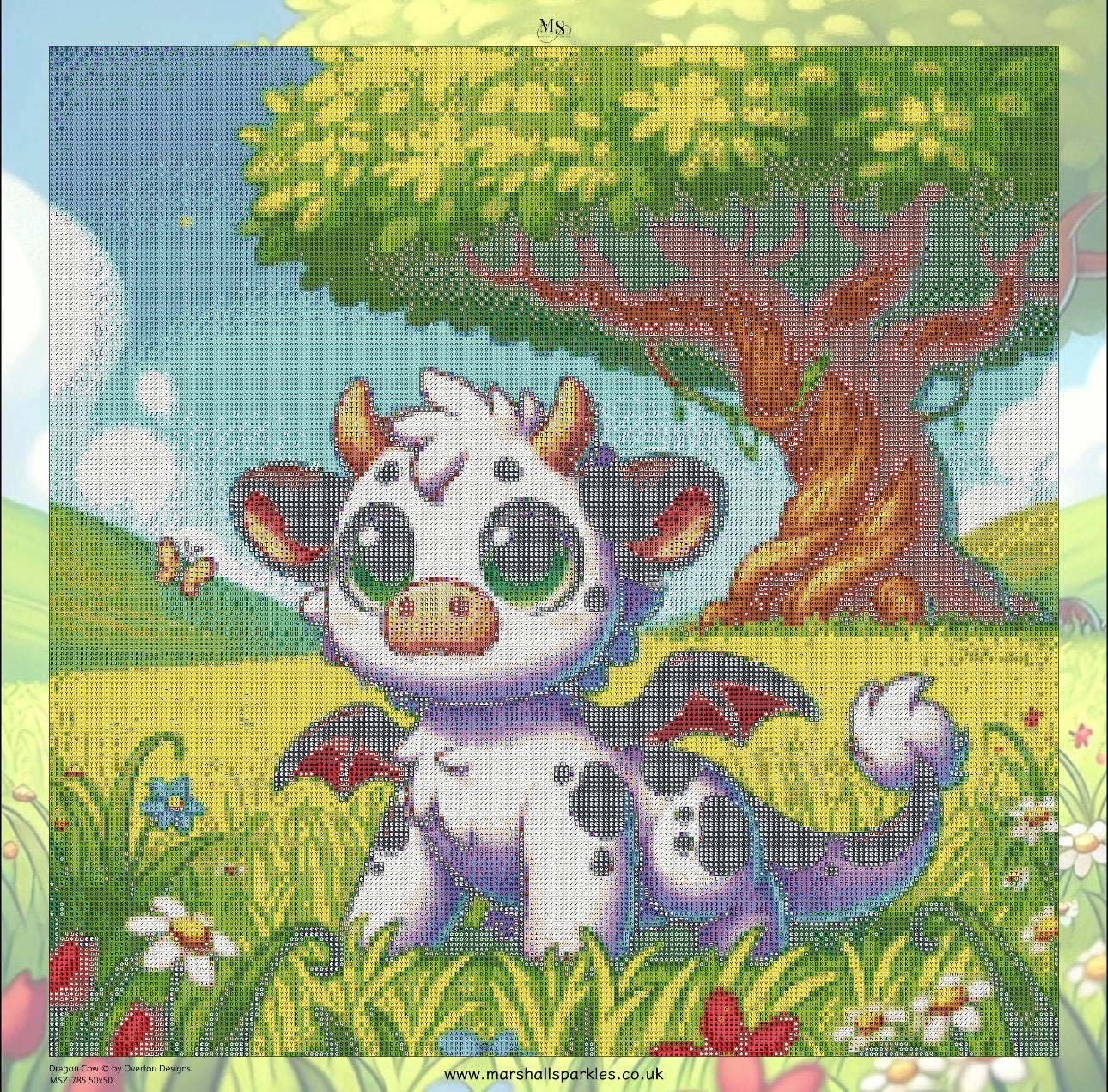 Dragon Cow © by Overton Designs 50x50
