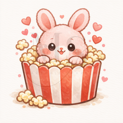 12 Months of Animal Popcorn © 30x30 (12 canvas + free birthday canvas)