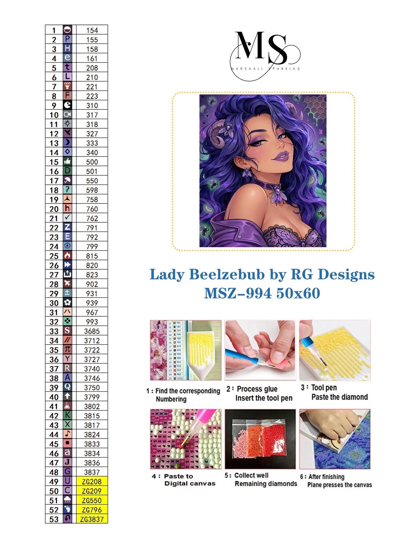 Lady Belphegor ©  50x50 by RG Designs