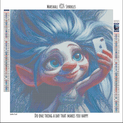 Selfie Troll © 40x40 AB Drill (print to order)