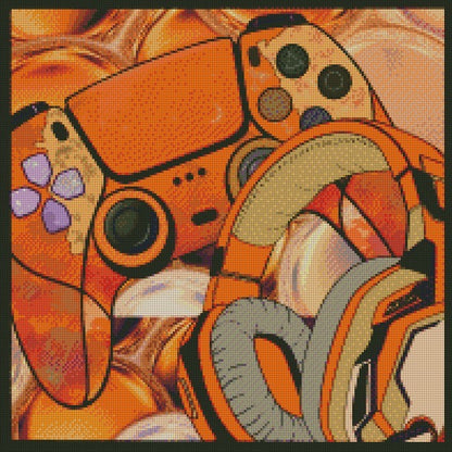 Gamer Vibe (Hand Drawn) © 50x50 by Rachel Diamond