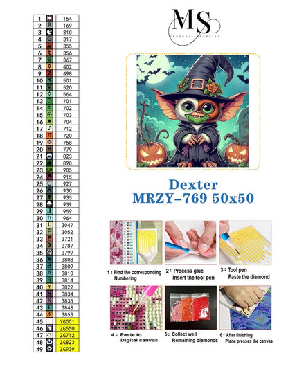 Dexter © 50x50  Fairy and Glow in the Dark Drills (print to order)