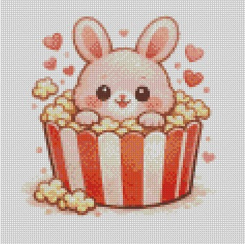 12 Months of Animal Popcorn © 30x30 (12 canvas + free birthday canvas)