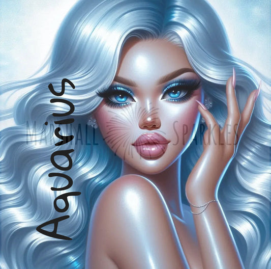 Zodiac Colours - Aquarious  © 60x60