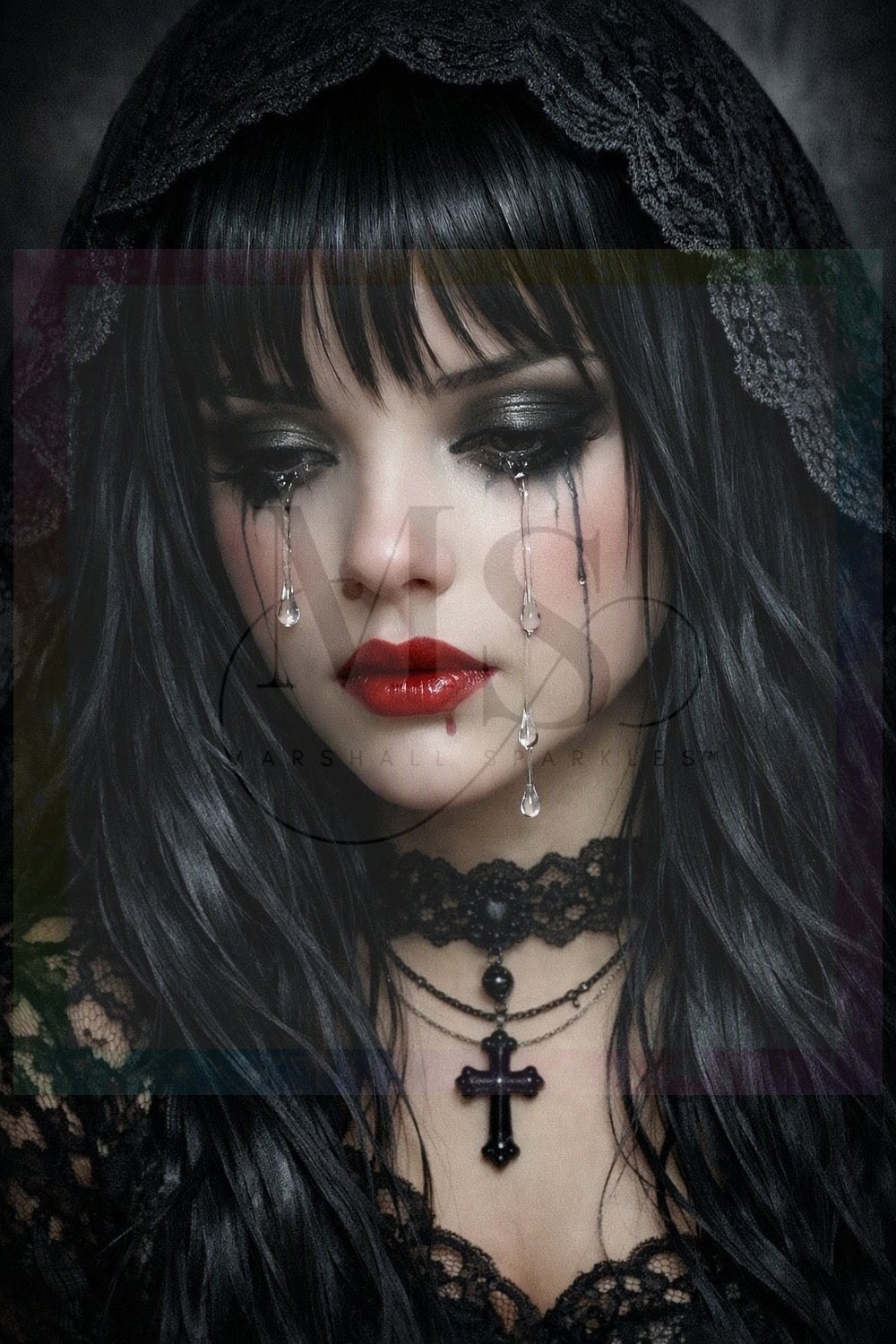 Gothic Tears © 60x90 by NAT Art Creations