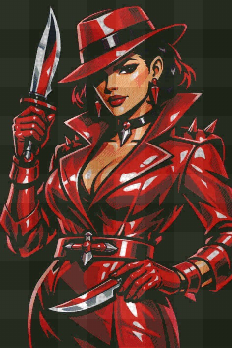 Crimson Cutlass (red Liquorice) © 60x90