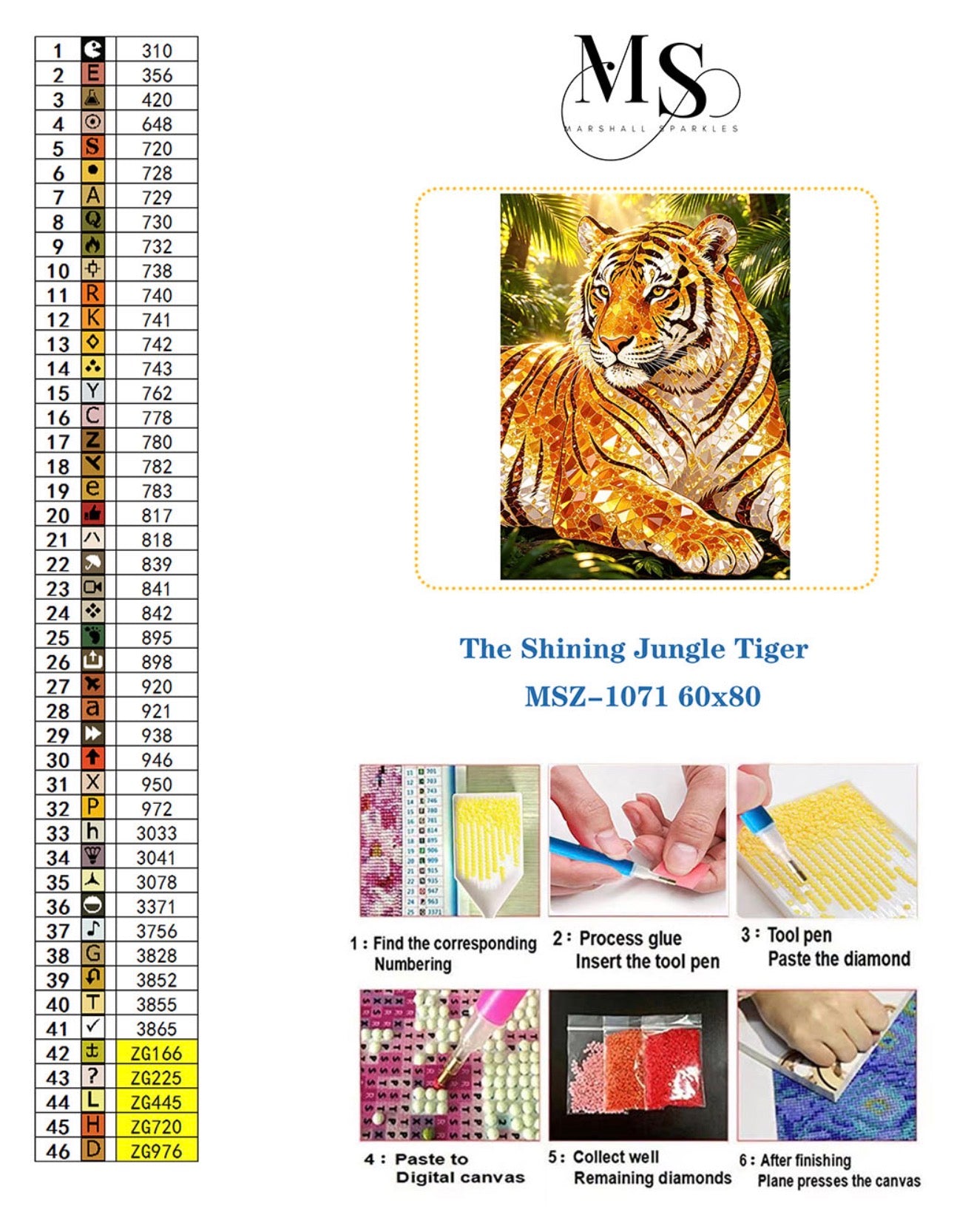 The Shining Jungle Tiger © 60x80