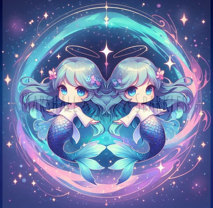 Zodiac -  Pisces Totem © 50x50