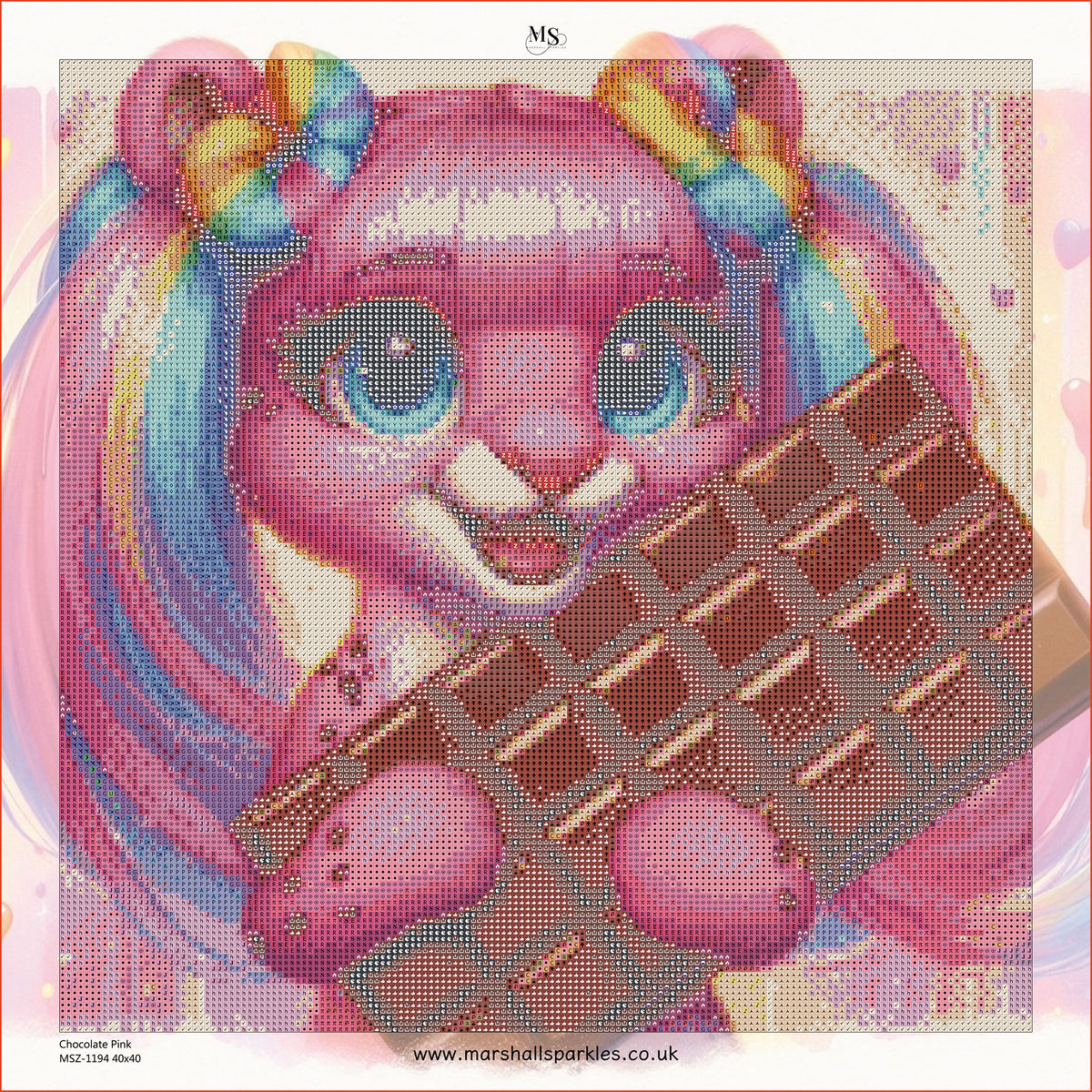 Chocolate Pink © 40x40