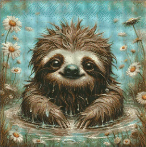 Daisy Collection - Sloth © 40x40