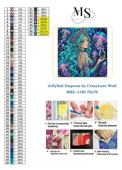 Jellyfish Empress © 70x70 by CrazyLone Wolf
