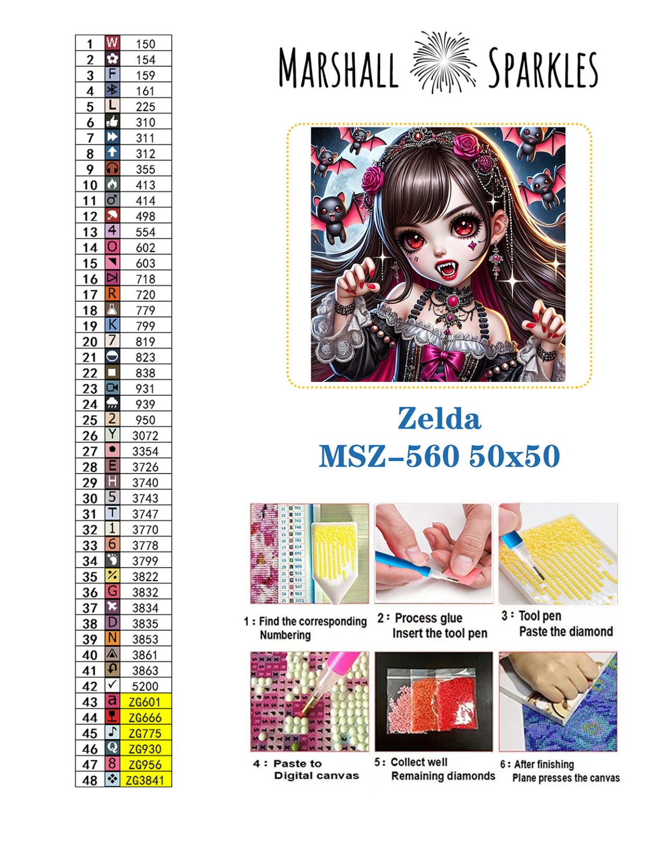 Zelda © 50x50 (print to order)