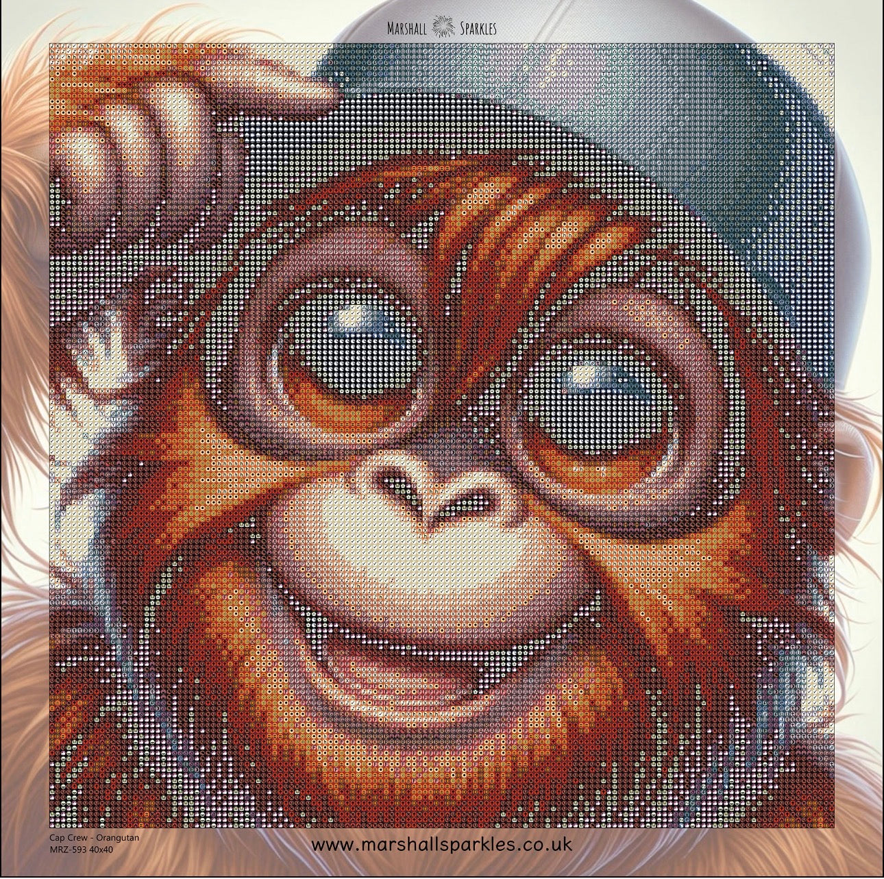 Cap Crew - Orangutan © 40x40 - (print to order)