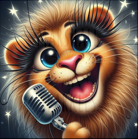 Popstar Collection - Lion © 40x40 - (print to order))