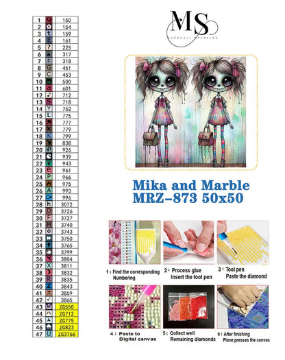 Mika and Marble  ©  50x50
