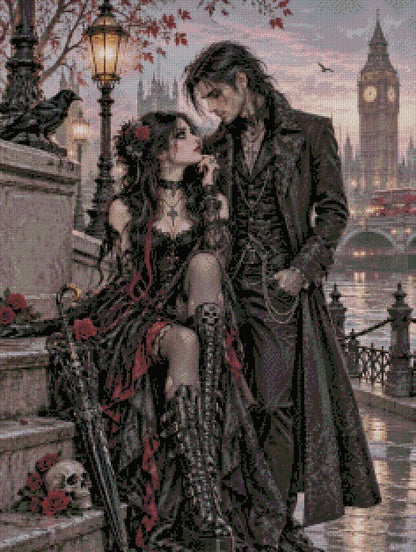 The Gothic Lovers of London © 60x80 by Nat Art Creation