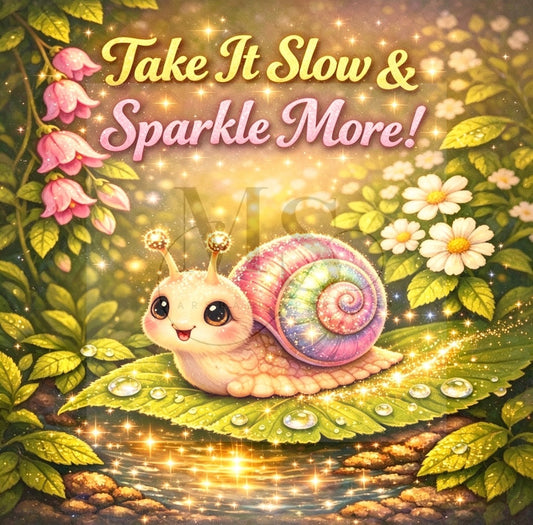 Take it Slow & Sparkle More © 50x50