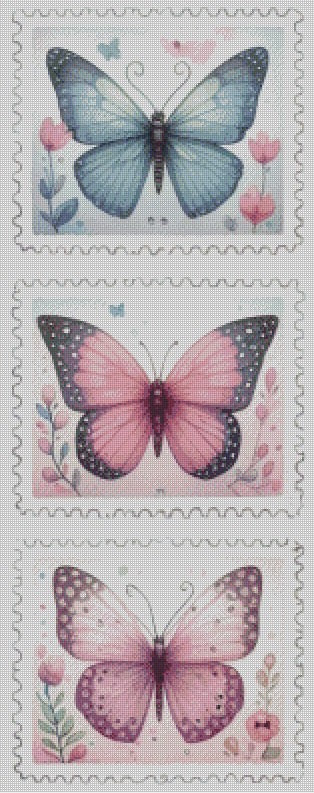 Butterfly Stamps © 40x105