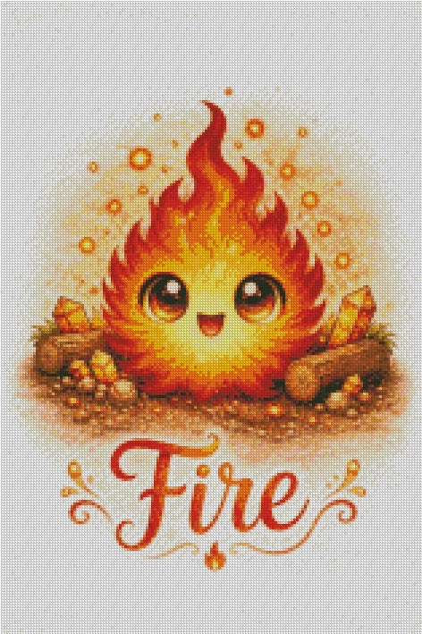 Fire Element © by Miss Millicent 40x60