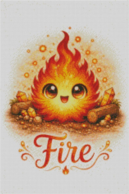 Fire Element © by Miss Millicent 40x60