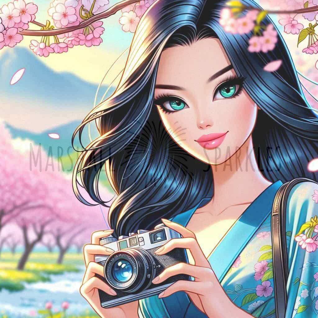 Orchid © 50x50 with Fairy by Katie Mayo-Jackson