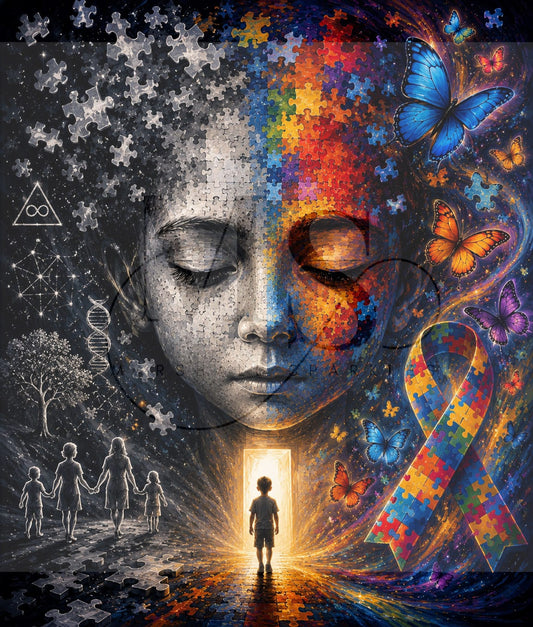 Beyond The Spectrum © 60x70 by KT Designs