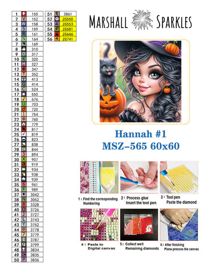 Hannah #1 © 60x60 (print to order)