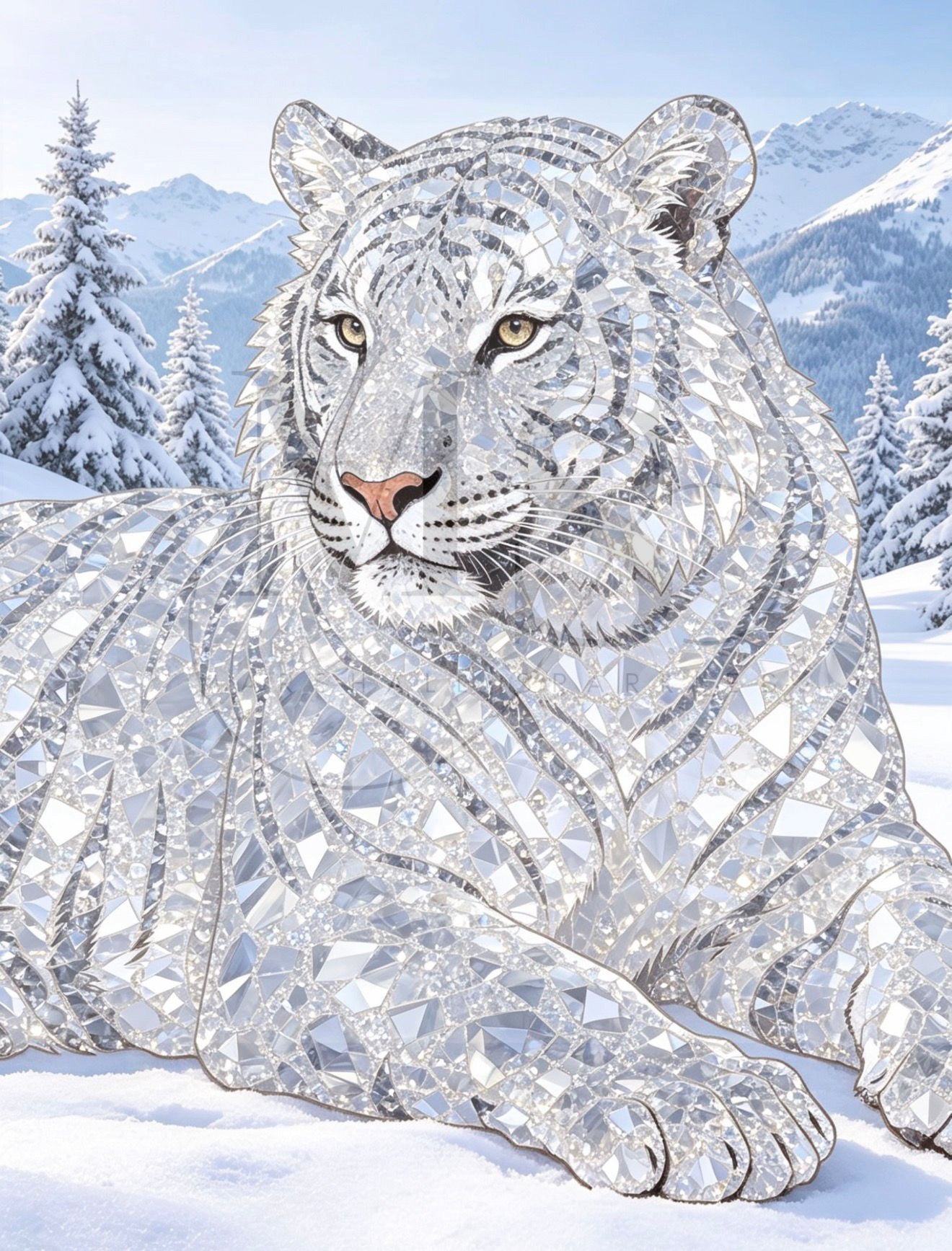 The Shining White Tiger © 60x80
