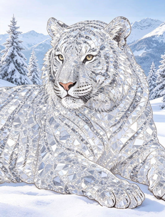 The Shinning White Tiger © 60x80