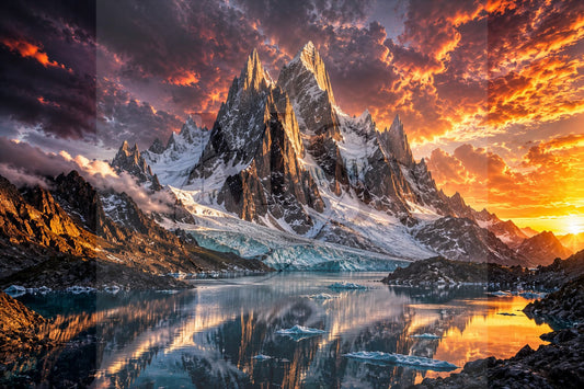The Mountain of Eternal Dawn © 75x50 by KT Designs