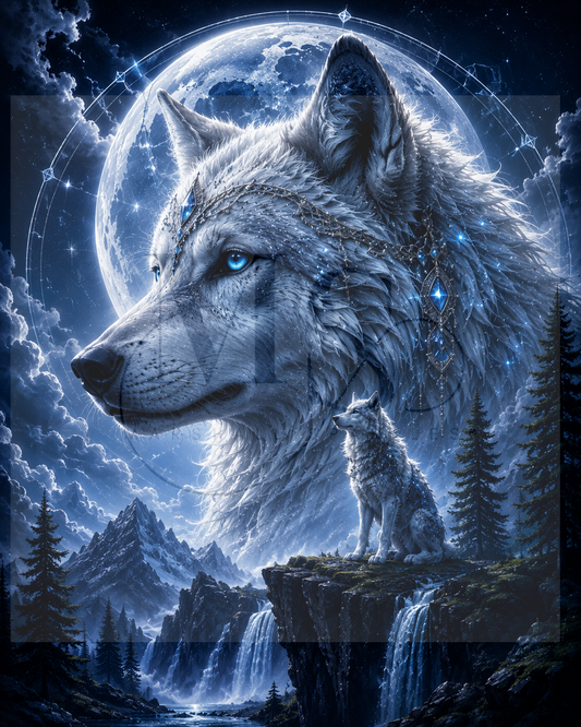 Moonbound Guardian © 60x75 by CrazyLoneWolf
