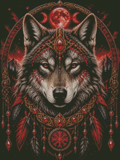 Blood Moon Guardian © 60x80 by CrazyLoneWolf