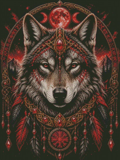 Blood Moon Guardian © 60x80 by CrazyLoneWolf