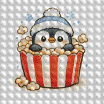 12 Months of Animal Popcorn © 30x30 (12 canvas + free birthday canvas)