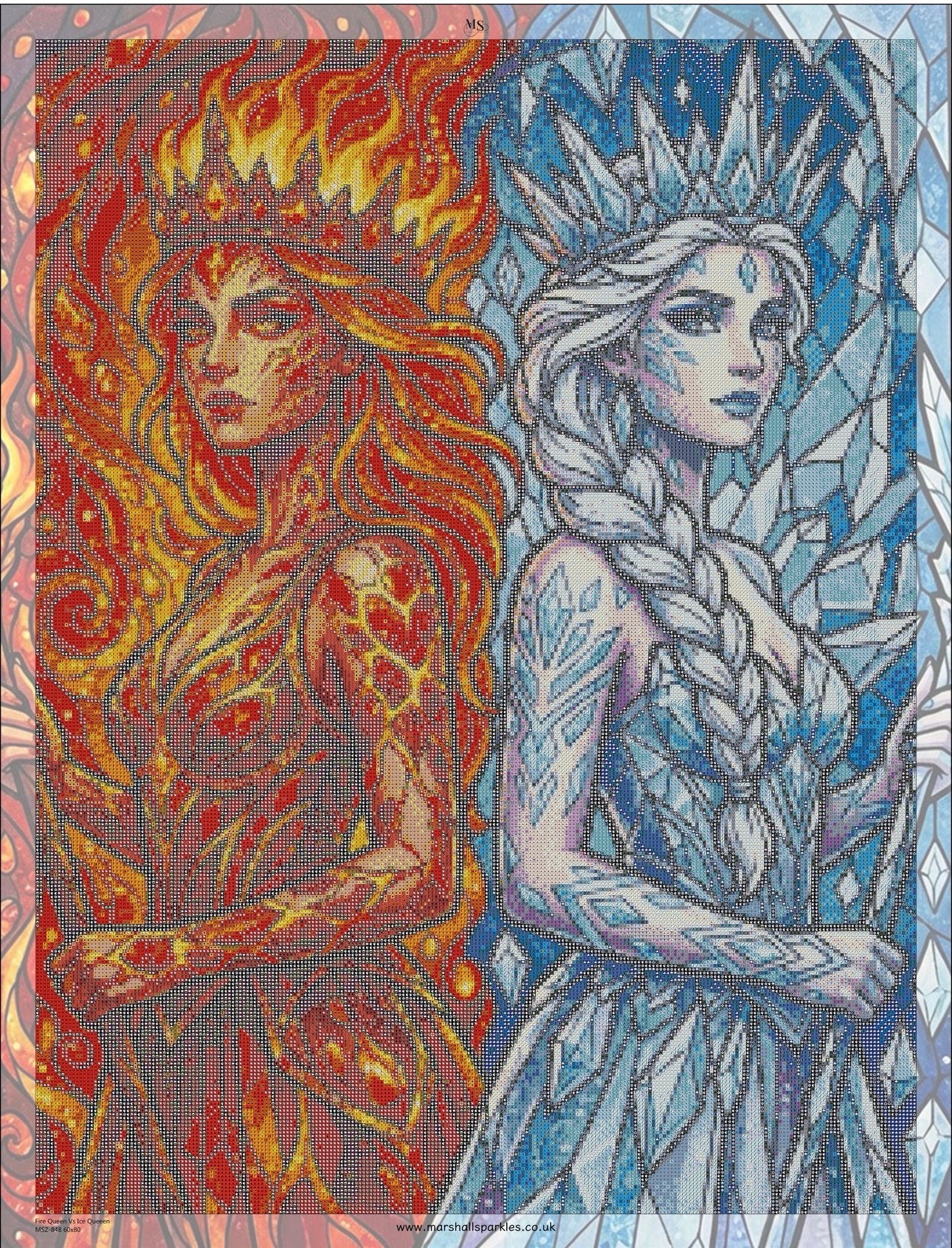 Fire Queen Vs Ice Queen © 60x80