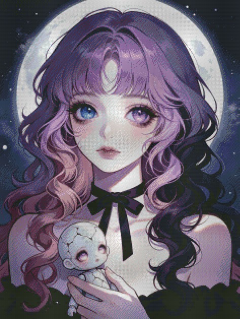 Jasmine - Full Moon Doll © 60x80