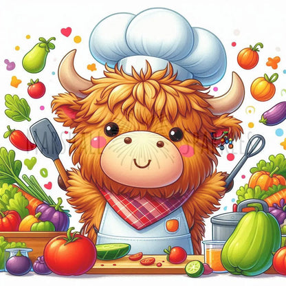 Highland Chef © 40x40 square fairy drill