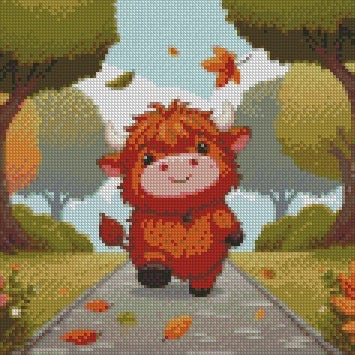 12 Months of Highland Cows © 30x30 free birthday canvas