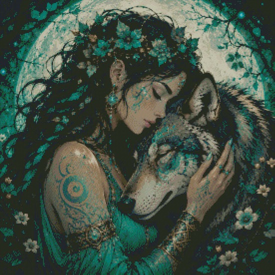 Whisper of the Moon © 70x70 by CrazyLone Wolf