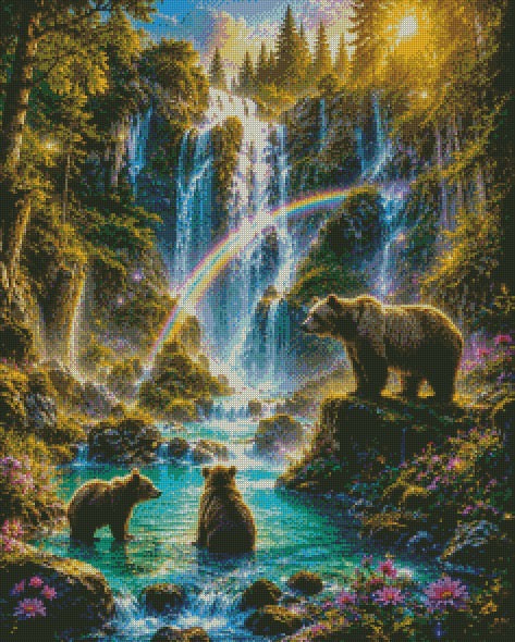 Where Bears Roam Free © 60x75 by KT Designs