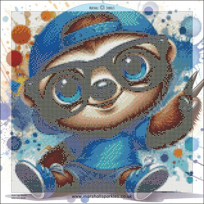 May Sloth Cap Glasses © 40x40 Round Fairy Drill