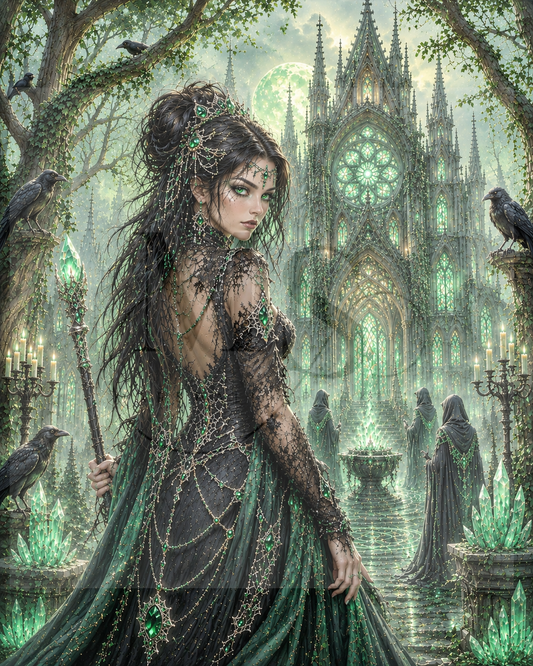 The Emerald Witch Queen © 60x75 by CrazyLoneWolf