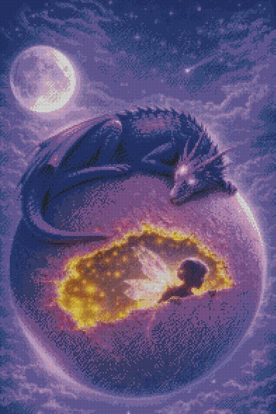 Dormant Guardian © 50x75 by Rachel Diamond