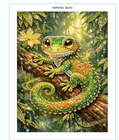 Jungle Gekko © 30x40 Pearl Painting