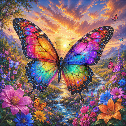 Prism Butterfly © 60x60 by CrazyLoneWolf